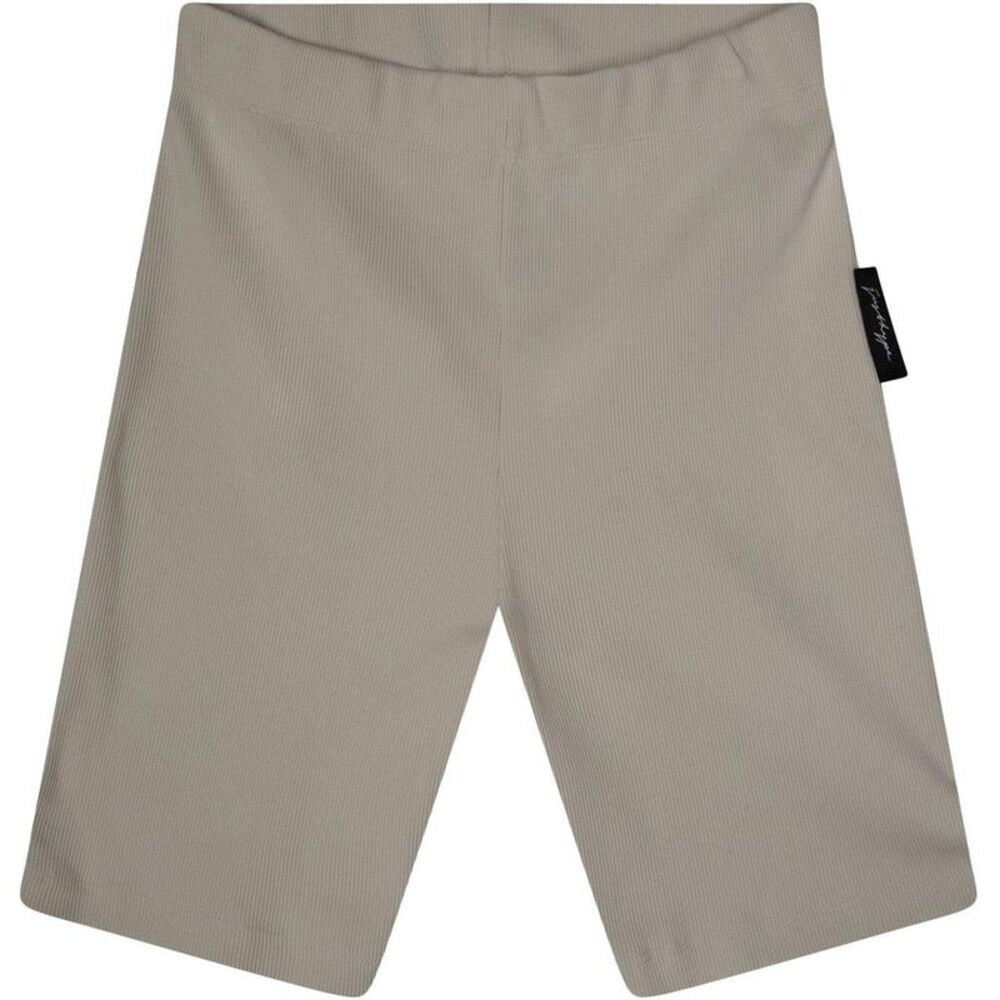 Hype Womens/Ladies Ribbed Slim Shorts / Beige